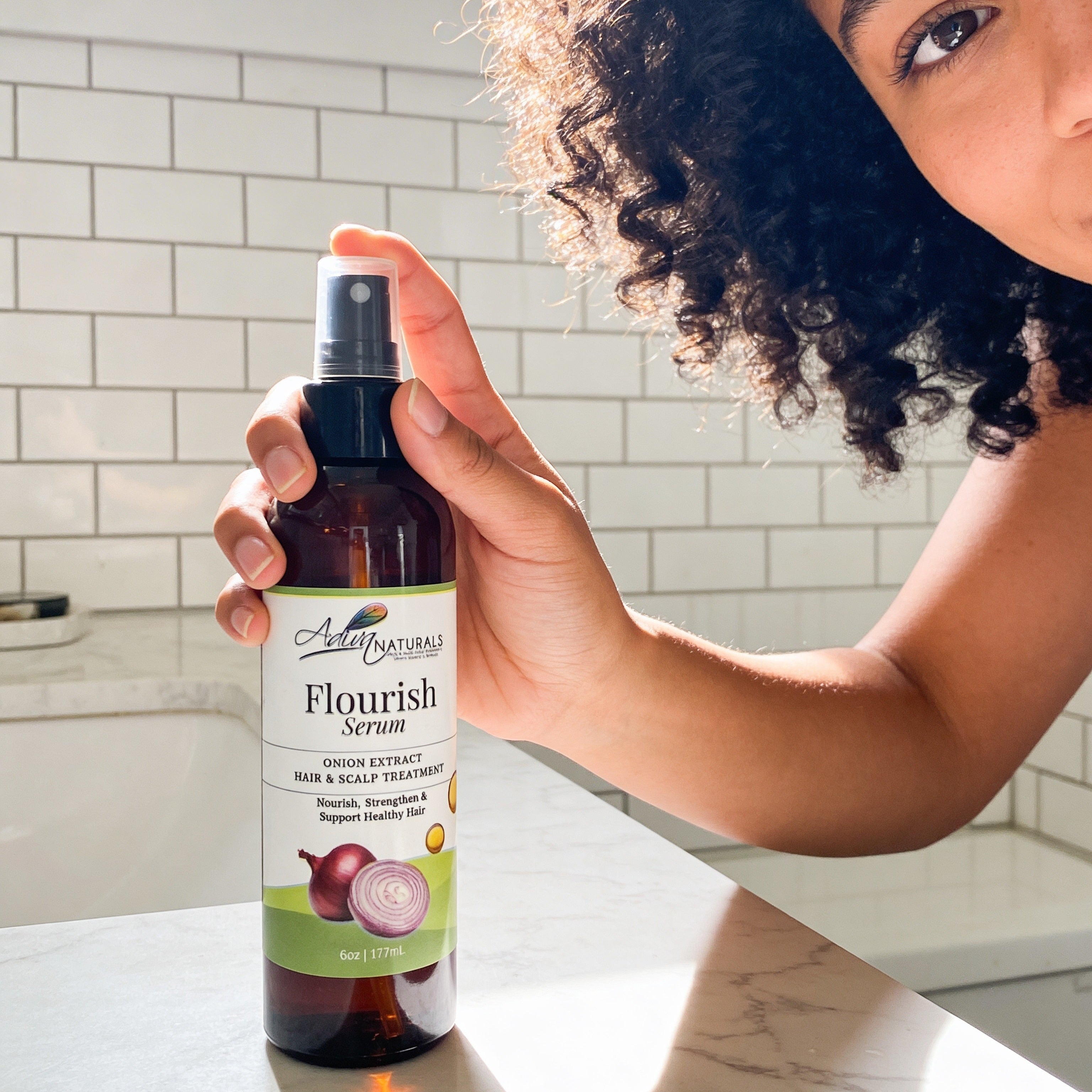 Flourish: Onion Growth Serum | Strength, Growth & Scalp Therapy