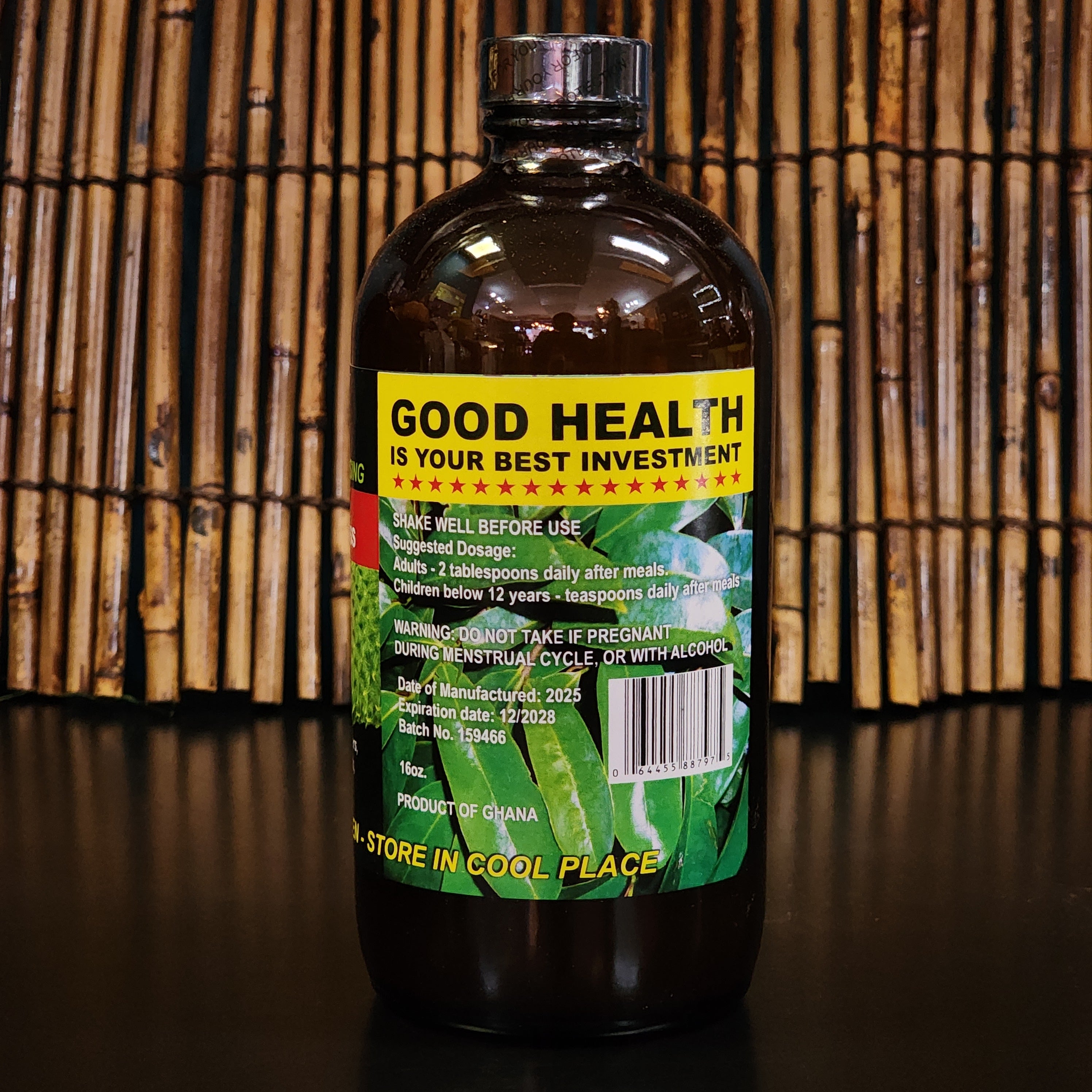 Organic Soursop Bitters 16oz