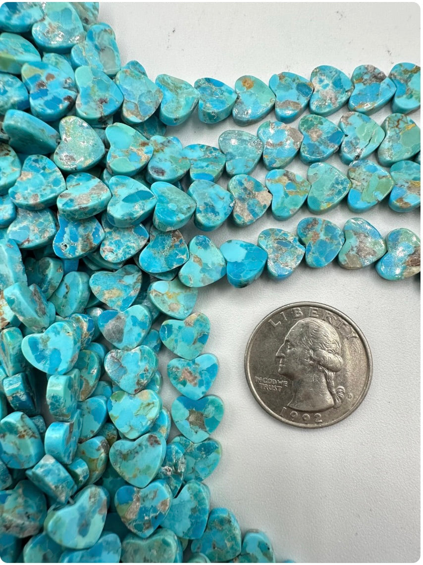 Turquoise Heart Earrings