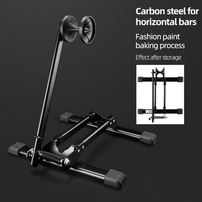 ROCKBROS Foldable Bike Stand Portable Bicycle Rack for Easy Storage