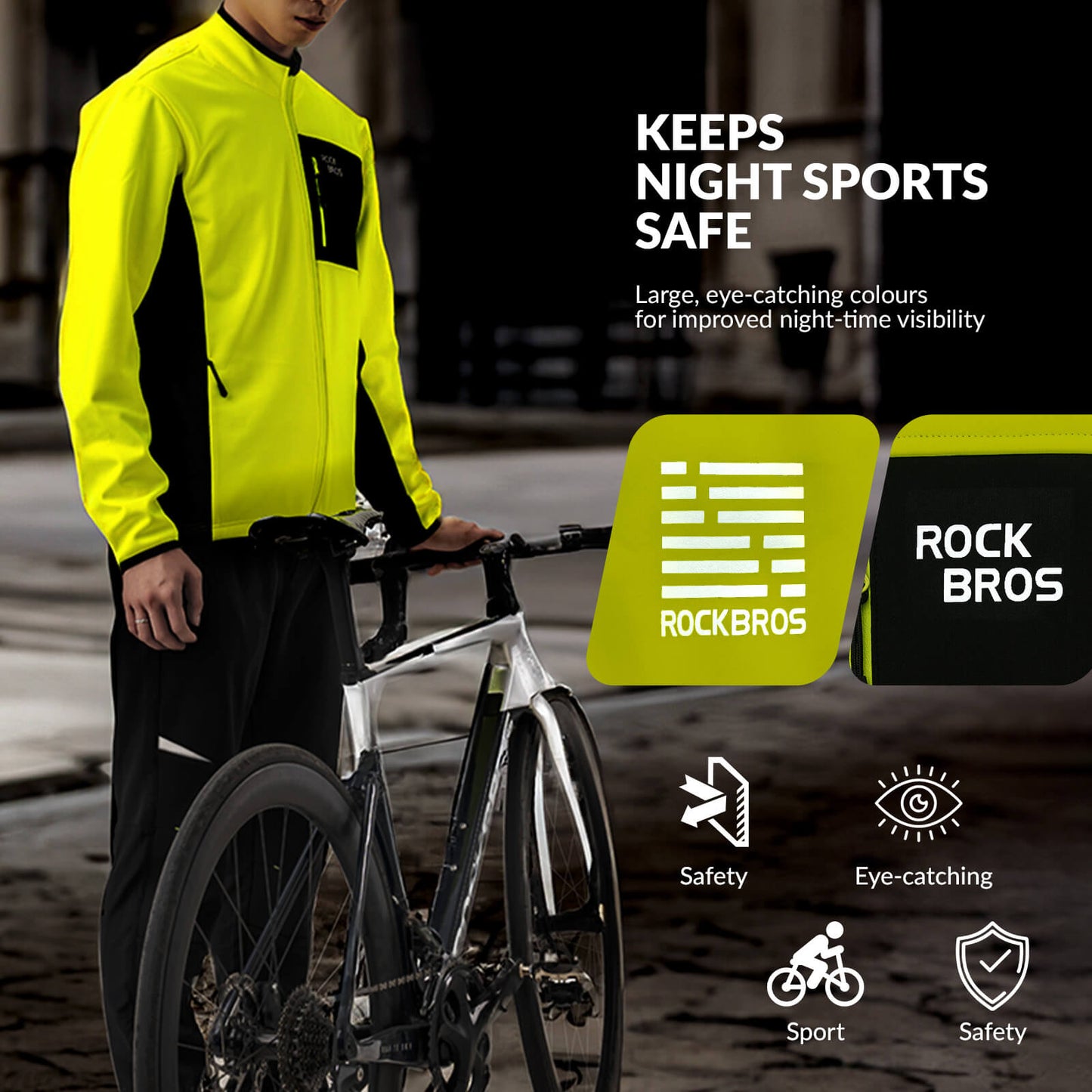 Unisex Reflective Thermal Cycling Jacket
