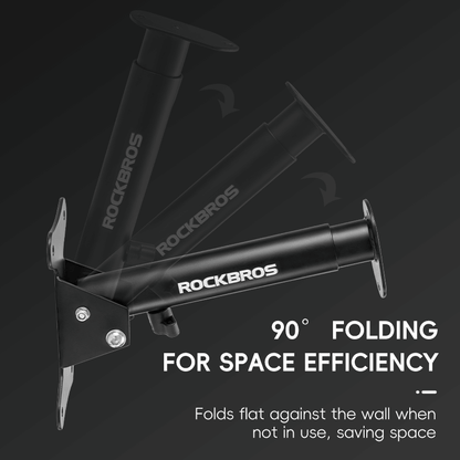 Retractable Wall-Mounted Bike Rack Space-Saving Bike Storage