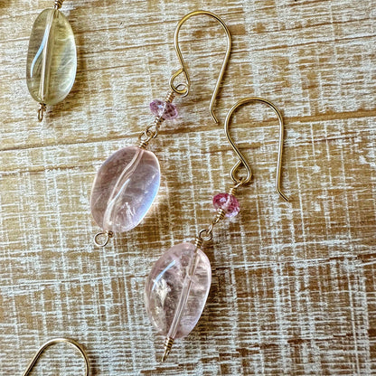 Gemstone Drop Earrings