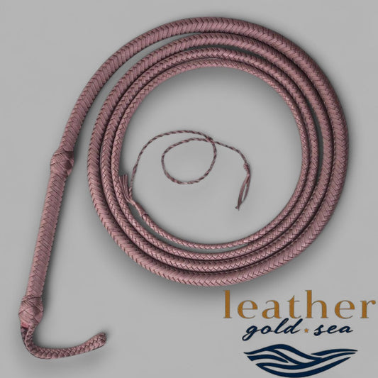Brown Leather Whip – Handmade 16 Plait Bullwhip