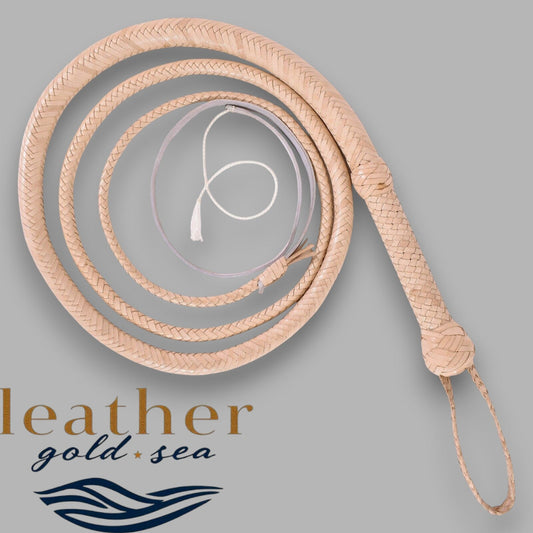 Handmade Leather Bullwhip – Genuine 16-Plait Craftsmanship