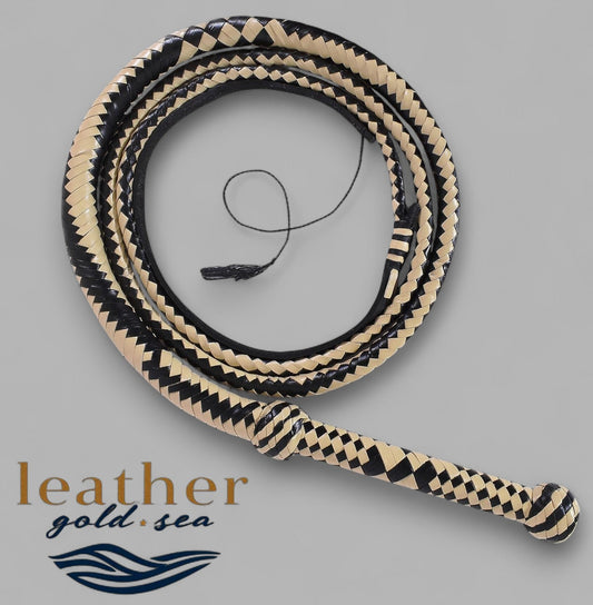 Handmade Bullwhip – 16 Plait Genuine Leather (Made in USA)