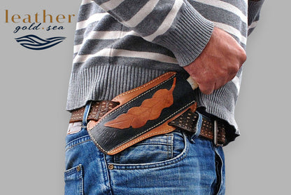 Western Knife Sheath – Brown Leather