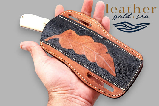 Western Knife Sheath – Brown Leather