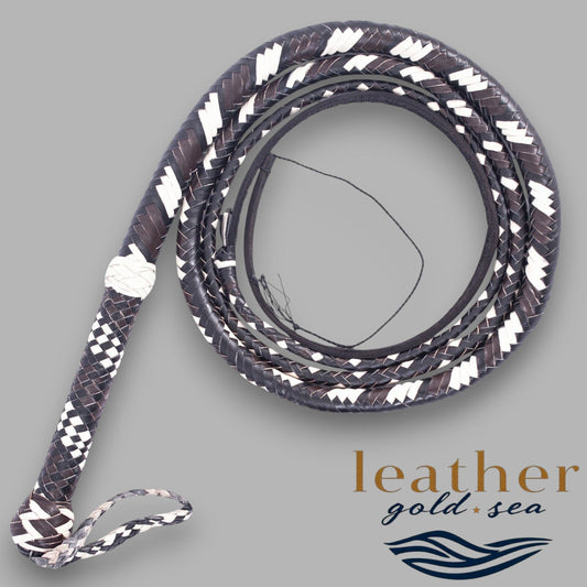 Braided Bullwhip – Handmade 16 Plait Leather