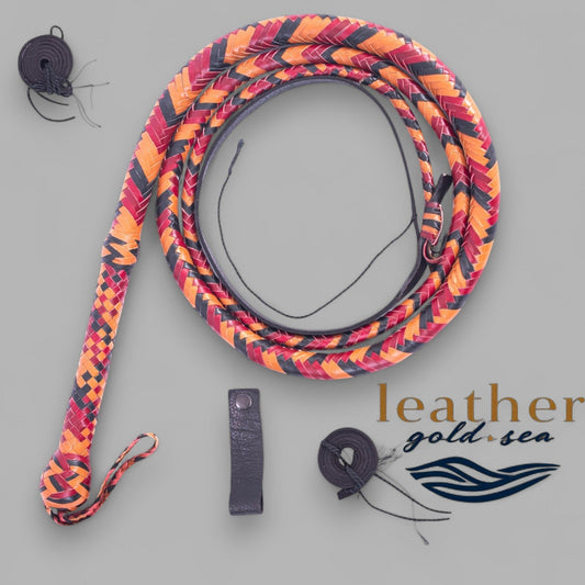 Handmade Leather Whip 16 Plait Made in USA