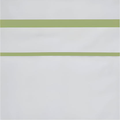 400TC Embroidery & Border Cotton Sateen Solid Duvet Cover Set