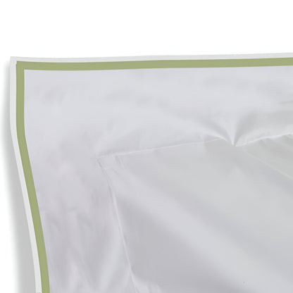 400TC Embroidery Cotton Sateen Solid Duvet Cover Set