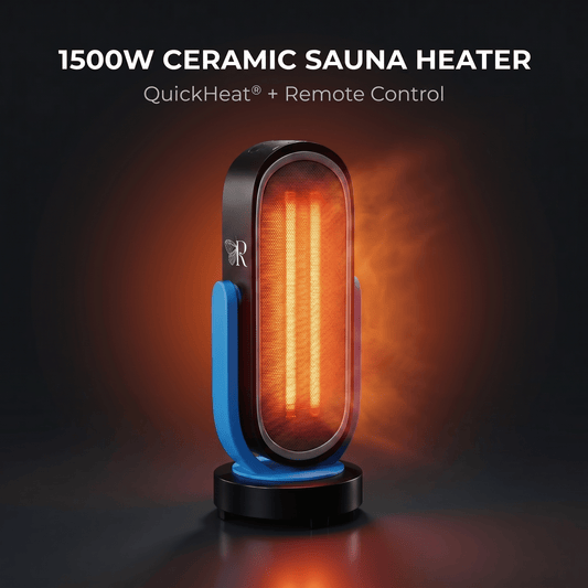 Sauna Heater – 1500W Ceramic Carbon QuickHeat® with Remote