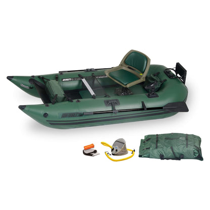 Sea Eagle 1-Person Frameless Pontoon Inflatable Fishing Boat, 9FT [285FPBK] (SAK93163)