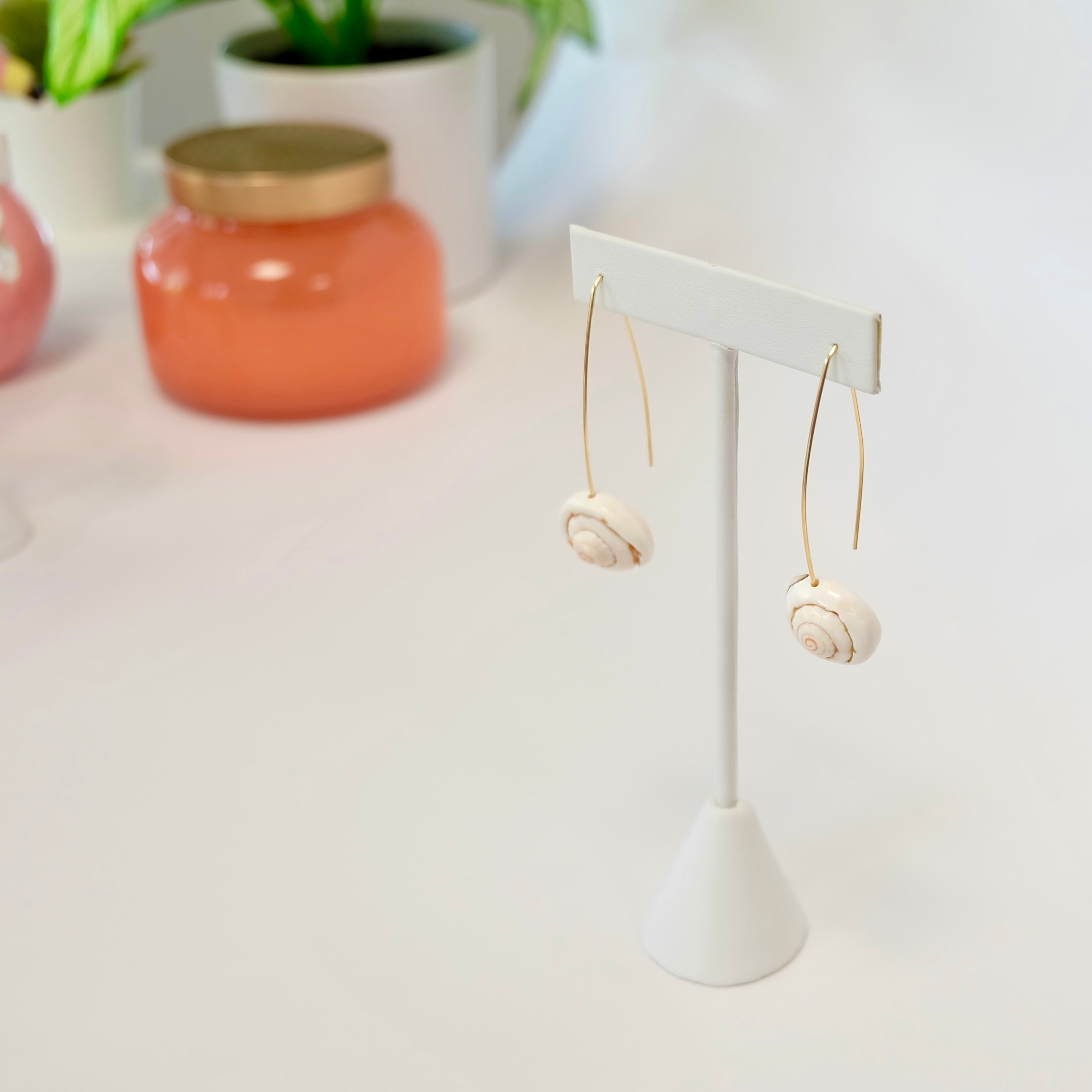 Sea Shell Threader Earrings