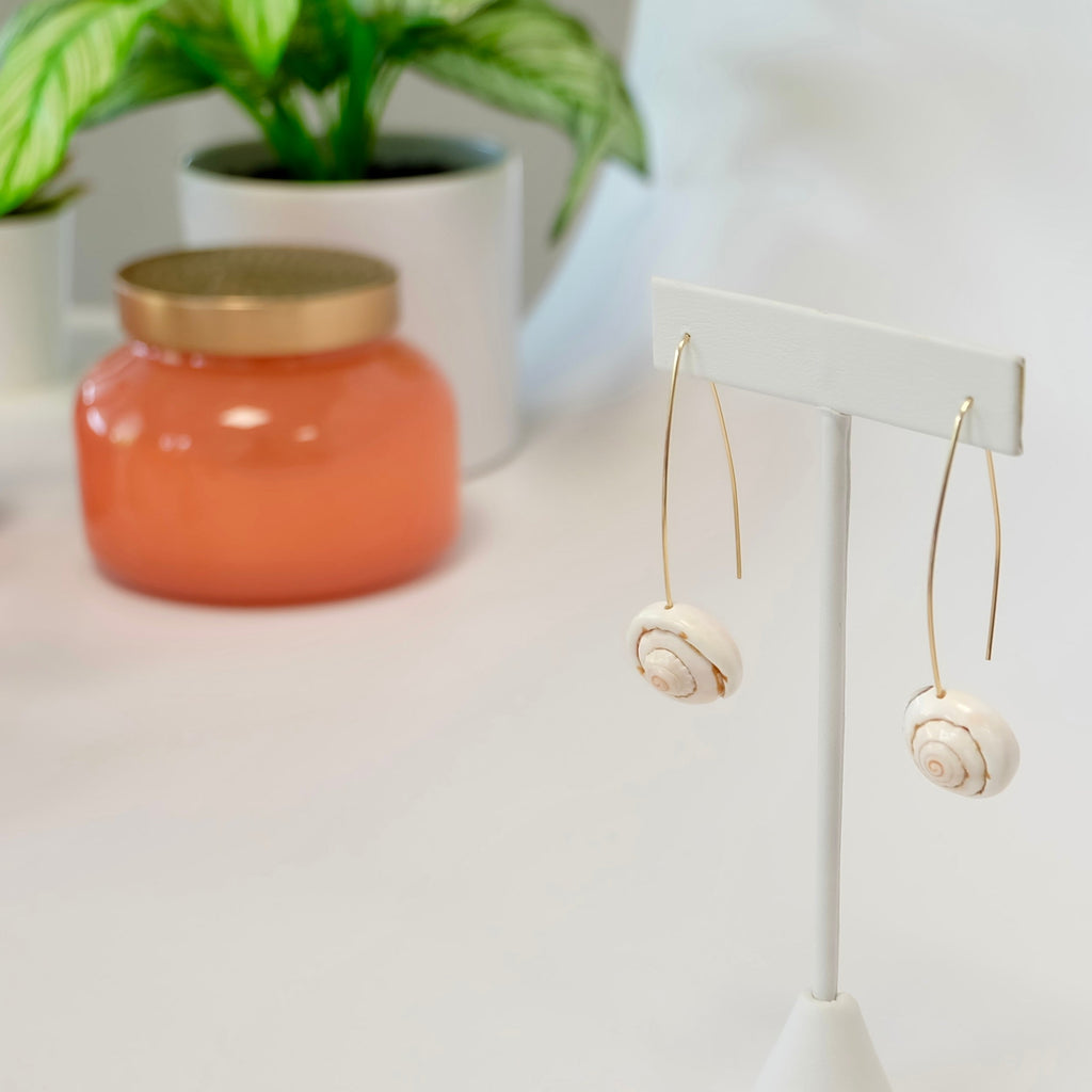 Sea Shell Threader Earrings