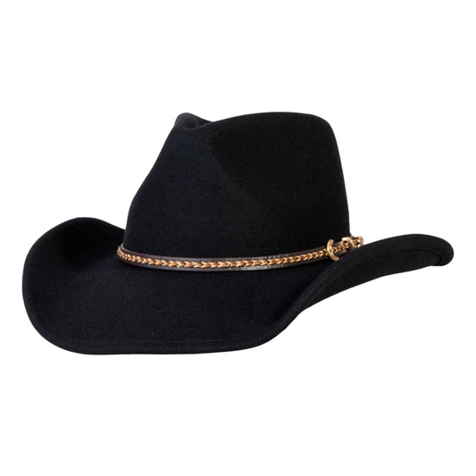 Shadow Ridge Black Felt Cowboy Hat