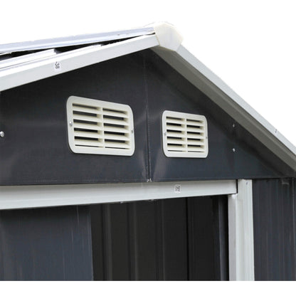 [04X07FT] Small Outdoor Garden Backyard Storage Tool Shed W/ Sliding Door (SAK59938)
