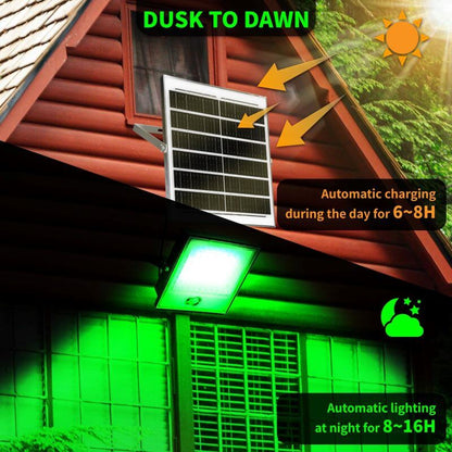Solar Green Floodlight for Night Hunting