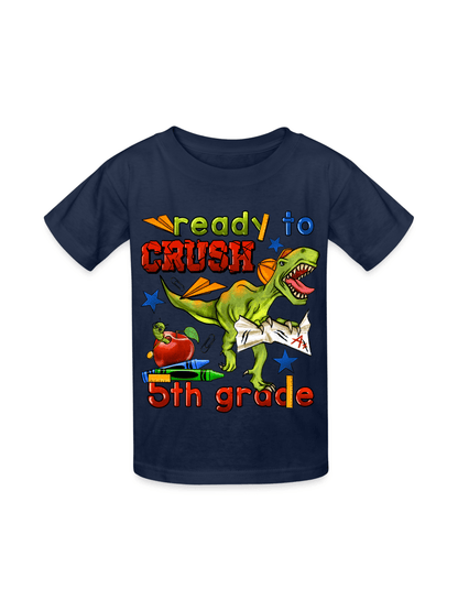 Boys Ready To Crush Fifth Grade Short Sleeve Tee Shirts for Back To School