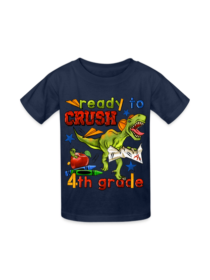 Boys Ready To Crush Fourth Grade Short Sleeve Tee Shirts for Back To School