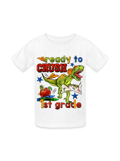 Boys Ready To Crush First Grade Short Sleeve Tee Shirts for Back To School