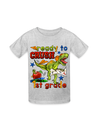 Boys Ready To Crush First Grade Short Sleeve Tee Shirts for Back To School