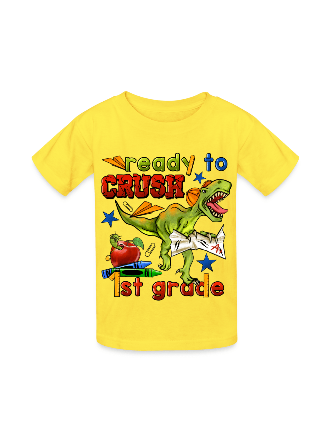Boys Ready To Crush First Grade Short Sleeve Tee Shirts for Back To School