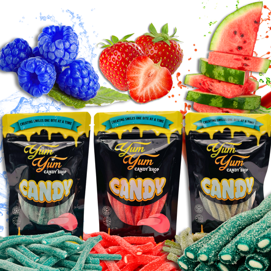 Center Filled Sour Licorice Tubes