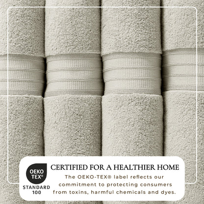 100% Cotton Premium Bath Towel Set - Chiara Collection