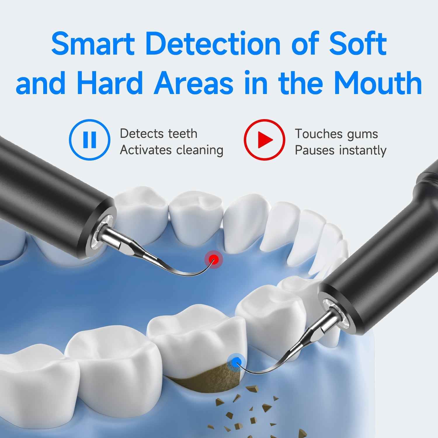 T8 Ultrasonic Tooth Cleaner - Professional Dental Plaque Remover for a Healthier Smile