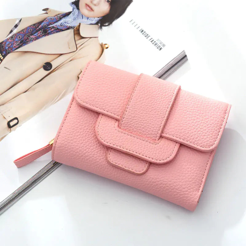 Fashionable Ladies Wallet with Lychee Pattern Design