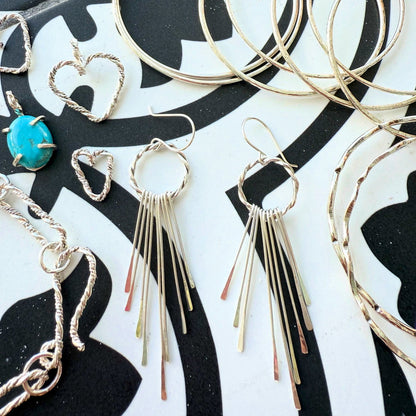 Sterling Silver Tassel Earrings