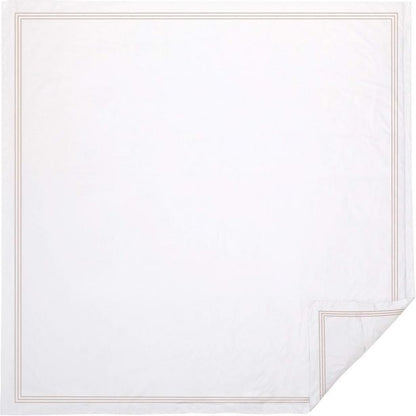 400TC Cotton Triple Edge Embroidery Sateen Solid Duvet Cover Set