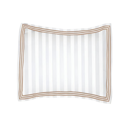400TC Cotton Sateen Triple Edge Embroidery Stripe Duvet Cover Set