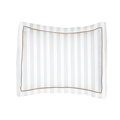 400TC Cotton Single Edge Embroidery Sateen Stripe Duvet Cover Set