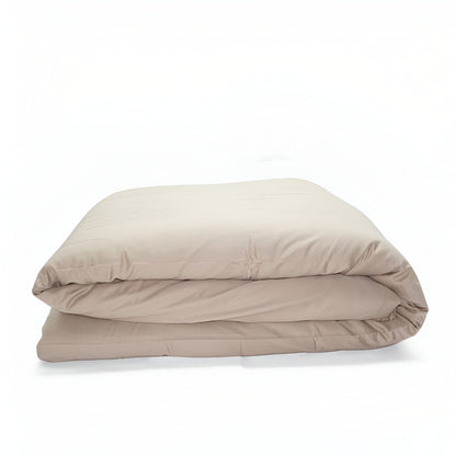 400TC Sateen Solid Cotton Round Duvet Cover Set