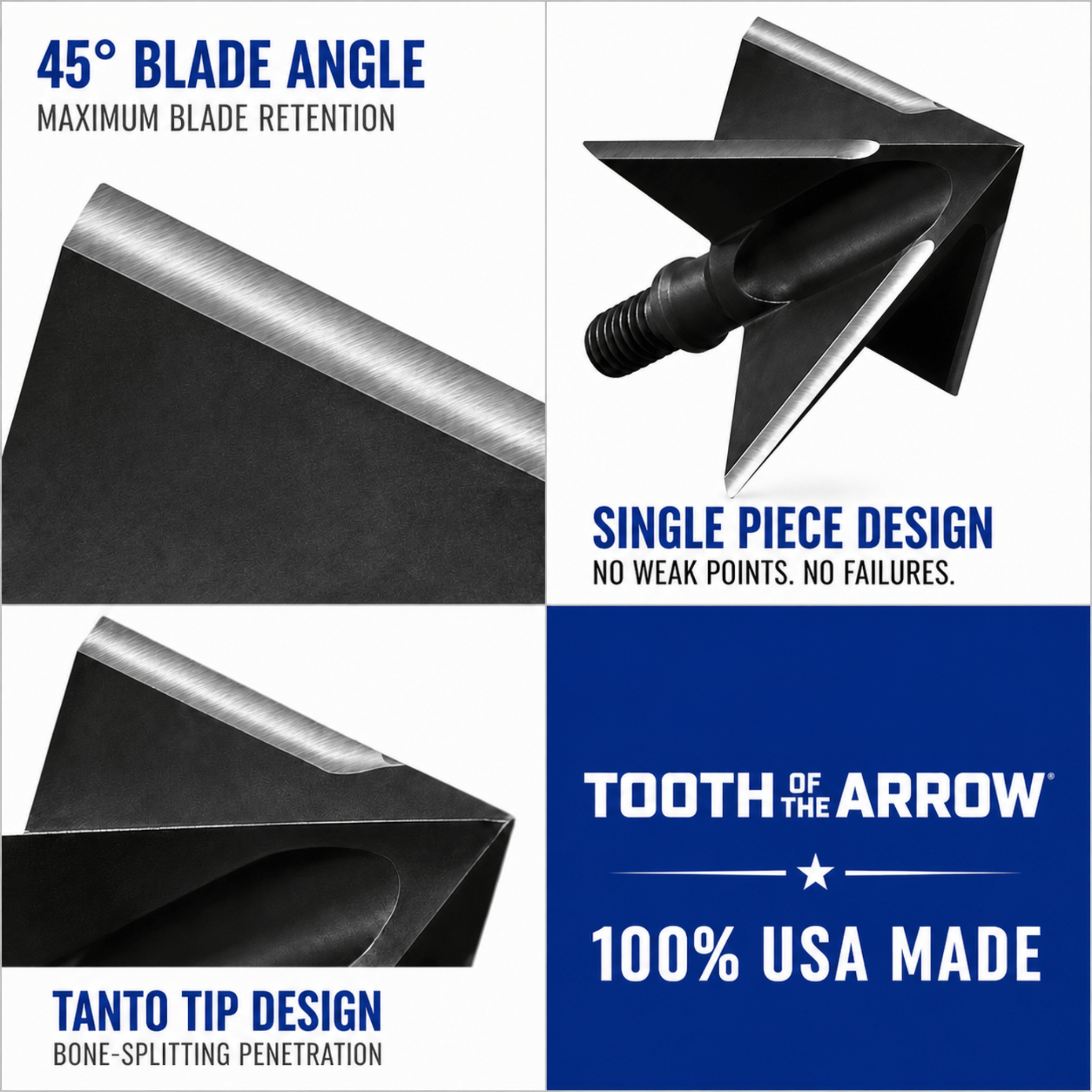 TOTA | 150 grain broadhead | 1-inch solid | fixed blade