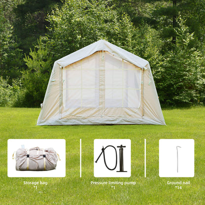 Trailora 4-Season Outdoor Inflatable Blow Up Camping Tent With Air Pump [4-6 People] (SAK46821)
