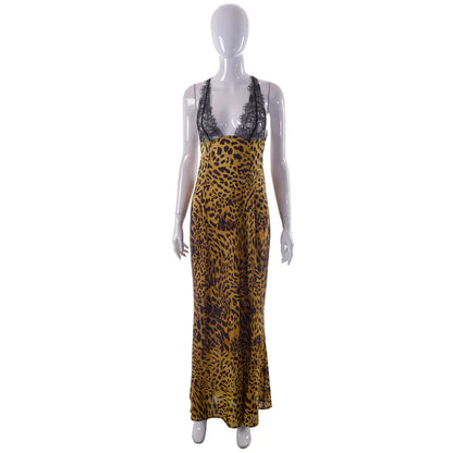 Printed Spaghetti Strap Sleeveless Dress for Women