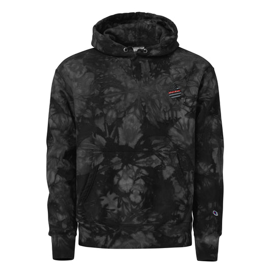Champion HEAVY Hoodie - Comfortable Cotton Fleece Hoodie with Unique Scrunch-Dye Pattern