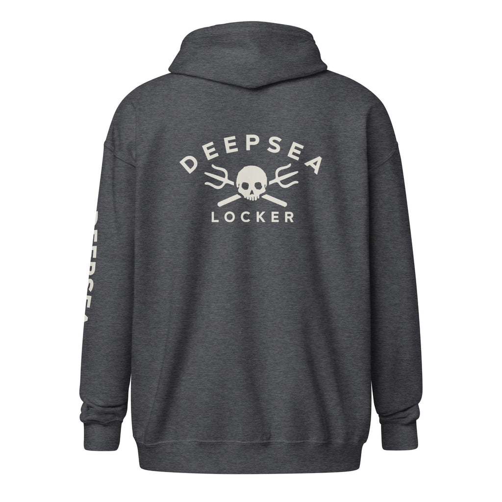 DEEPSEA Skull Trident Unisex heavy blend zip hoodie