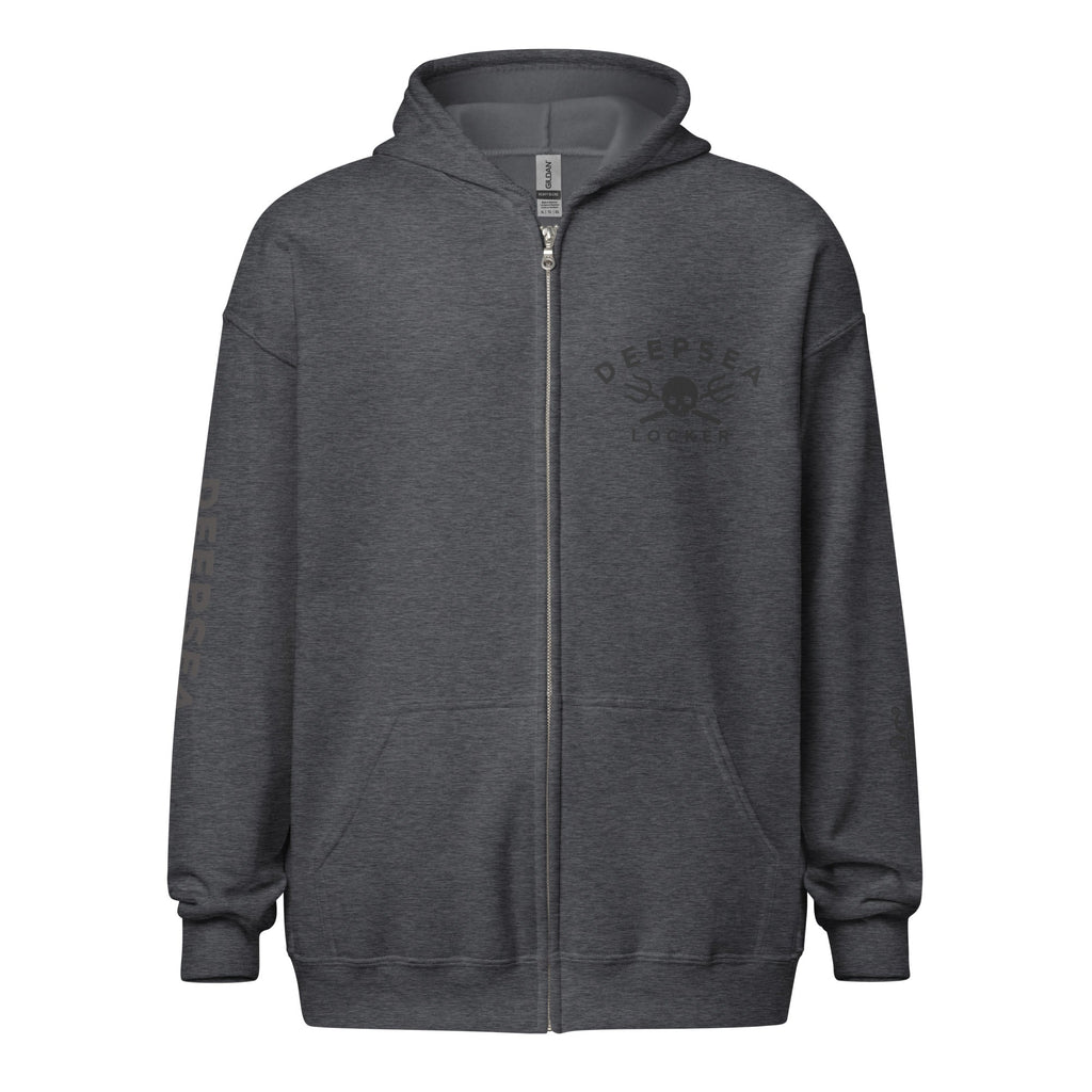 DEEPSEA Skull Trident Unisex heavy blend zip hoodie