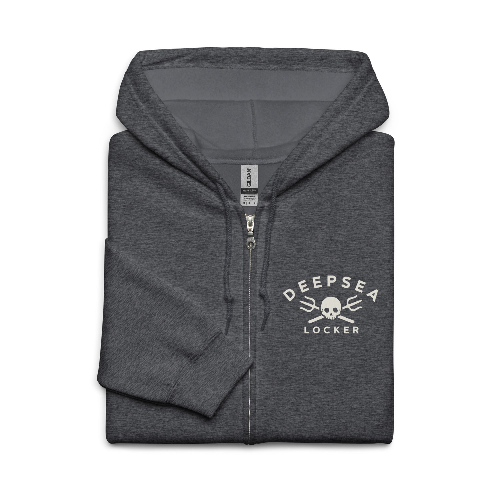 DEEPSEA Skull Trident Unisex heavy blend zip hoodie