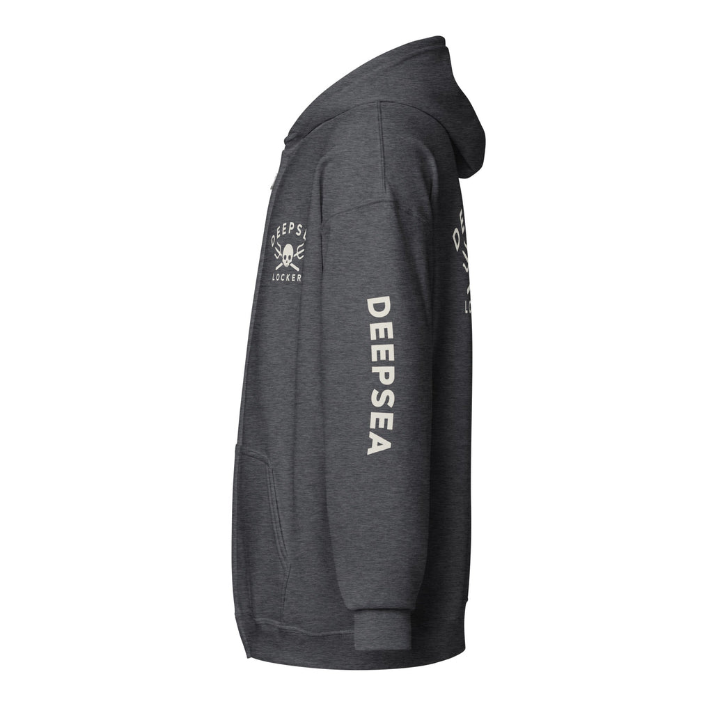 DEEPSEA Skull Trident Unisex heavy blend zip hoodie