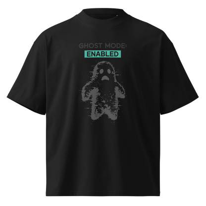 Ghost Mode: Enabled – Oversized Organic High-Neck T-Shirt