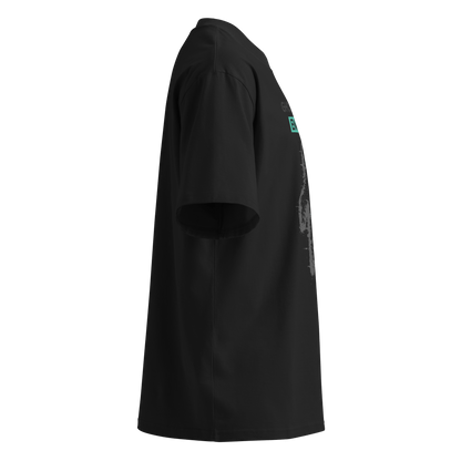 Ghost Mode: Enabled – Oversized Organic High-Neck T-Shirt