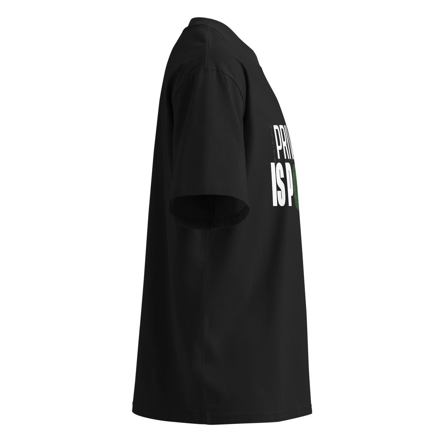 Privacy Is Power – Oversized Organic High-Neck T-Shirt
