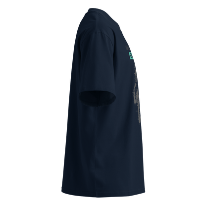 Ghost Mode: Enabled – Oversized Organic High-Neck T-Shirt
