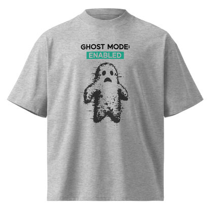 Ghost Mode: Enabled – Oversized Organic High-Neck T-Shirt